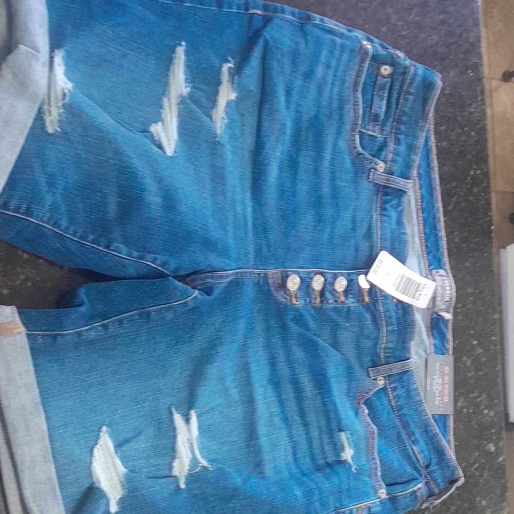 Torrid Distressed Blue Jeans